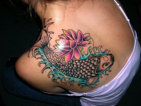 Tatuajes de peces Kois