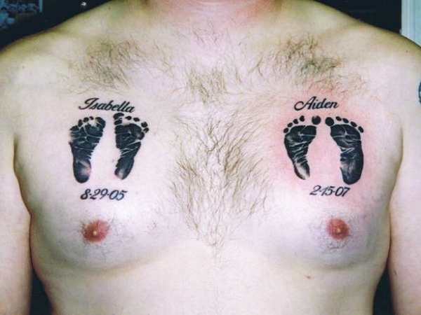 Tatuajes en honor a los hijos