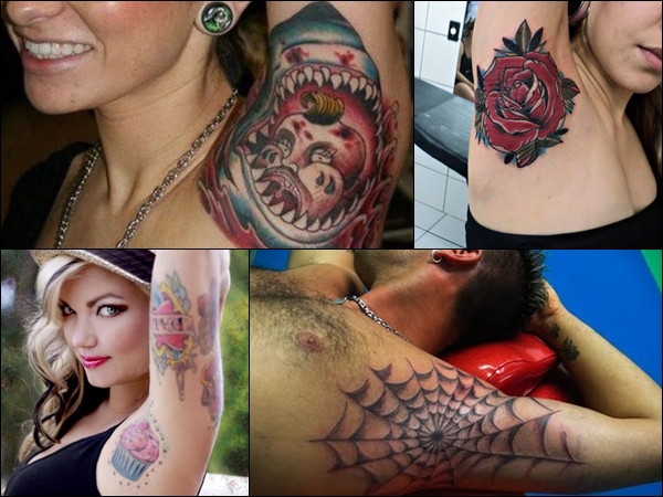 Tatuajes en las axilas