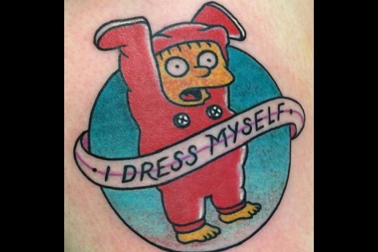 10 curiosos tatuajes de Los Simpons