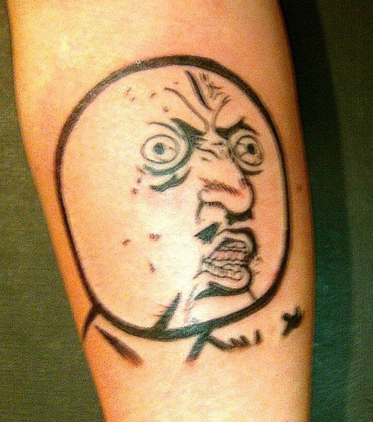 Los m&aacute;s divertidos tatuajes de memes