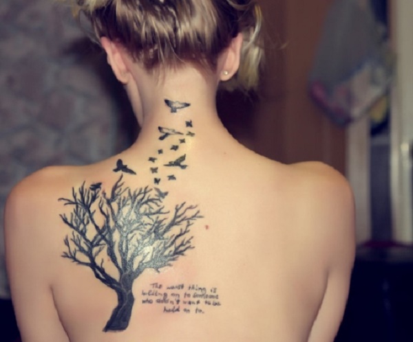 Partes de la espalda para tatuarse