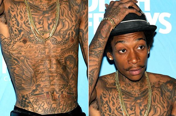 Significado de los tatuajes de Wiz Khalifa