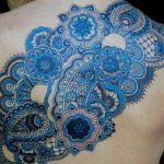 Significado del tatuaje en color azul. (tatuajex.com) Todos los derechos reservados.