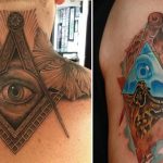 Tatuajes del ojo del Gran Arquitecto. (tatuajex.com) Todos los derechos reservados.