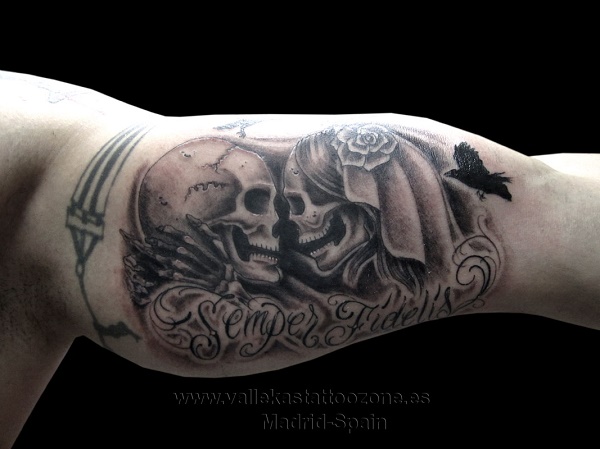 tatuaje-novios-calaveras